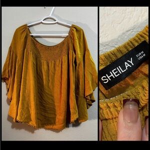 Sheilay Women's Mustard Blouse